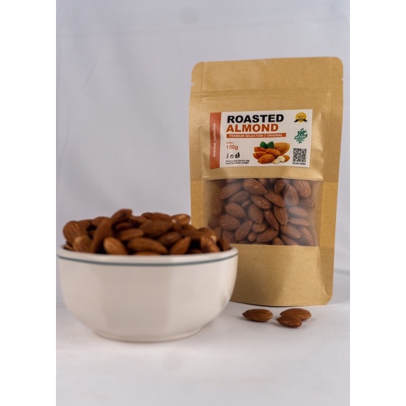 KACANG ALMOND PANGANG ORIGINAL PREMIUM 150 GRAM - ROASTED ALMOND