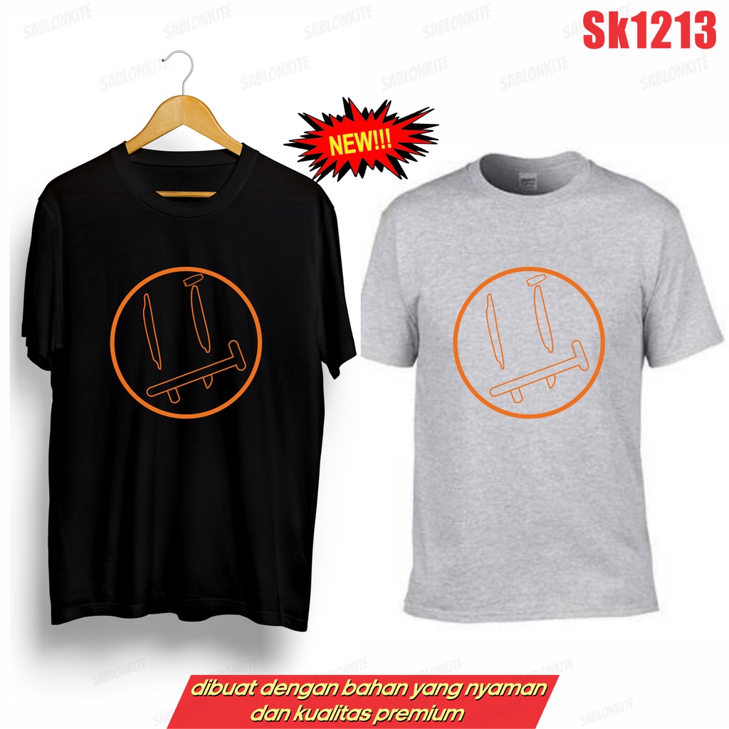 MURAH!!! KAOS KIMBUM SMILE BOLONG KOREA SK1213 UNISEX