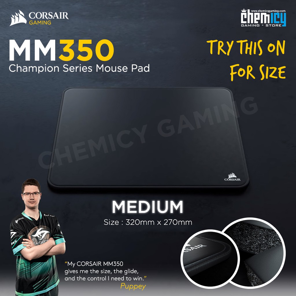 Corsair MM350 Champion Series Gaming Mousepad Medium