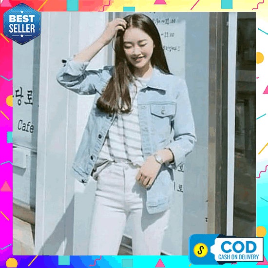 Jacket Snow Crop Black, Blue// Jacket Jenas Cewek Kekinian// Hot Black Jaket Lepis Jins Jaket Cewe C