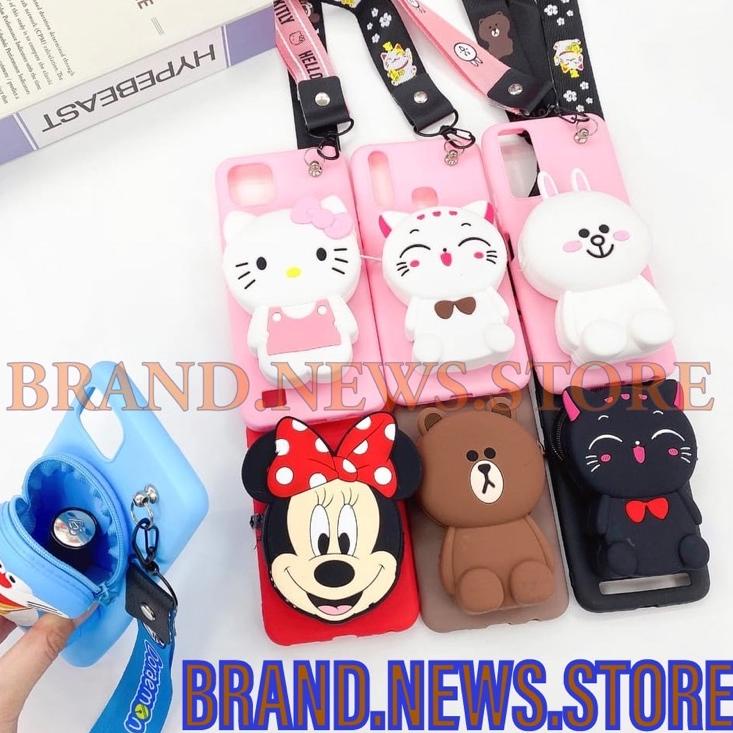 SGT.34– SOFT CASE KARAKTER DOMPET + GANTUNGAN TALI HP VIVO Y11 Y12 Y15 Y17 Y12I Y20 Y20I Y20S Y12S Y