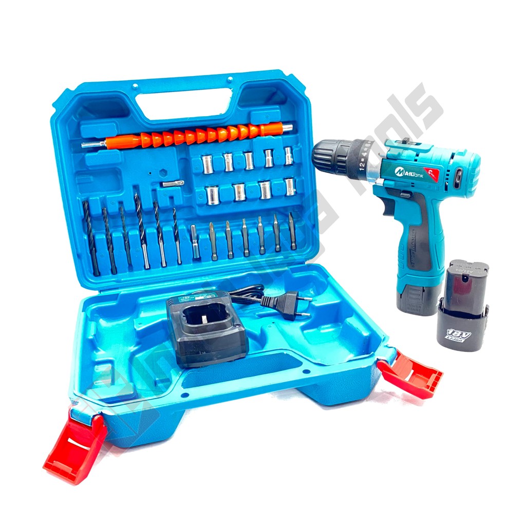 MAILTANK SH189 Cordless Drill Set 18V Beton Impact Baterai Mesin Bor