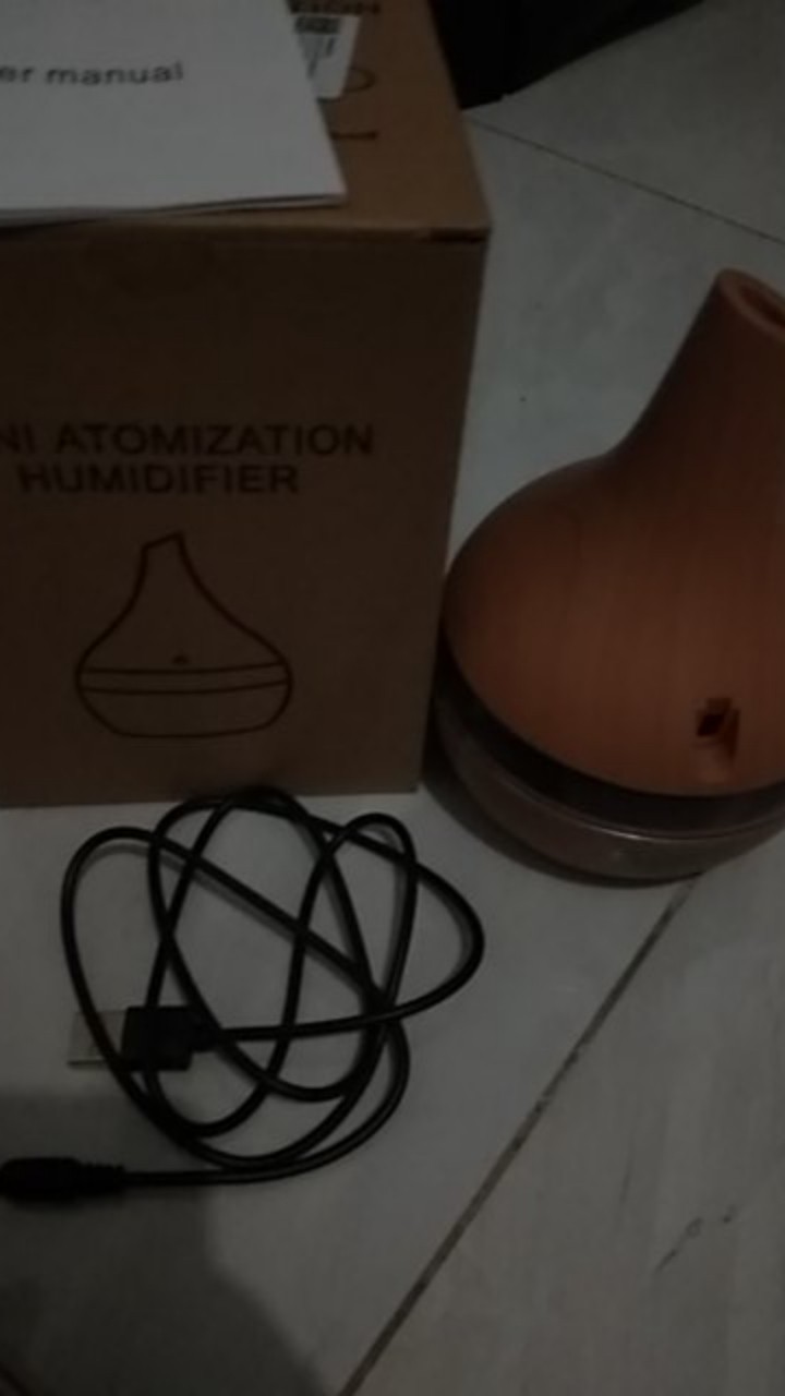 [promo] Taffware Air Humidifier Diffuser Aromaterapi Wood Grain 300ml - Humidifier Ultrasonic