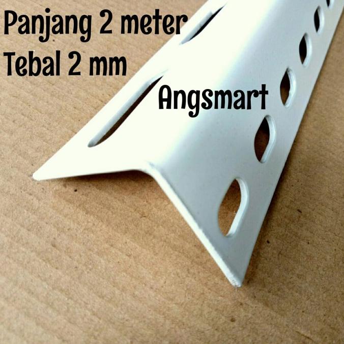 Besi Siku Lubang 2 Meter Tebal 2 Mm