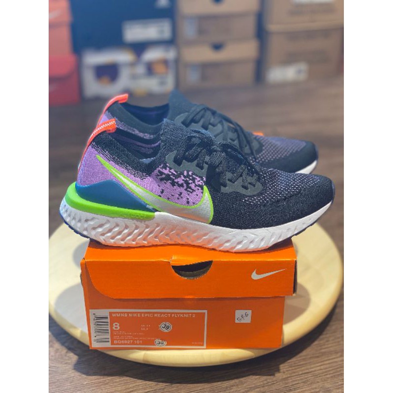 Nike Epic React TERMURAH “ Black Purple Grey “•BNIB•