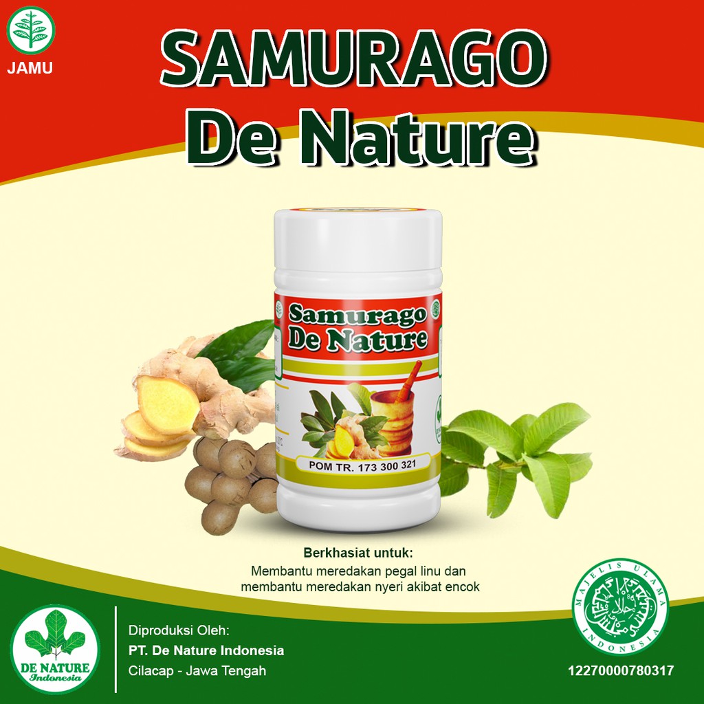 

ASLI OBAT HERBAL ASAM URAT - REMATIK - NYERI/ RADANG SENDI - PEGAL LINU - ENCOK - SAMURAGO DE NATURE