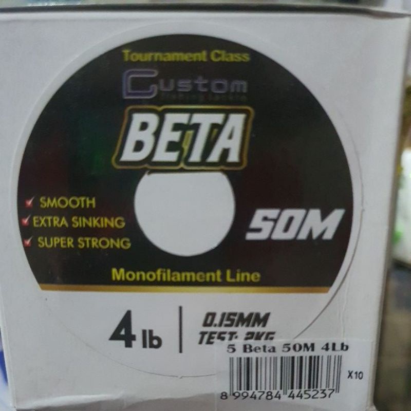 senar murah custom beta,delta 50m