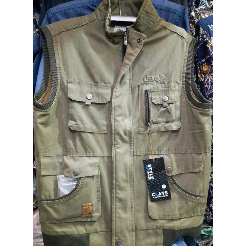 rompi pria jeep bahan cotton 100% original import