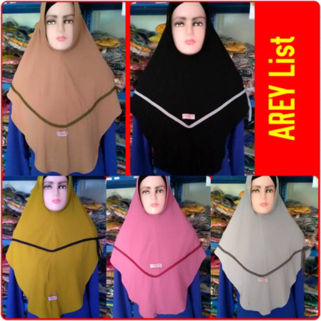 Jilbab hijab kerudung Instan AREY List