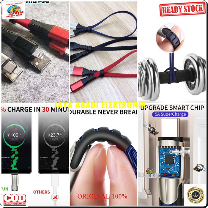 J359 KABEL DATA USB 5A 30 CM VOOC TIPE C TYPE SUPER FAST CHARGING CABLE CHARGER FLASH CAS CASAN HP HANDPHONE ANDROID ORIGINAL UNIVERSAL WIRED FASTER UPGRADE SUPER KUAT DAN AWET  BISA SEGALA GADGET YG MENGGUNAKAN TYPE C  SUPER AWET