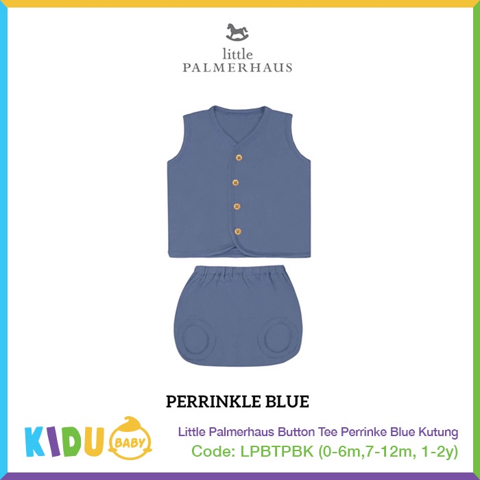 Little Palmerhaus Button Tee Baju Bayi Baju Anak Tangan Puntung Celana Pendek Kidu Baby