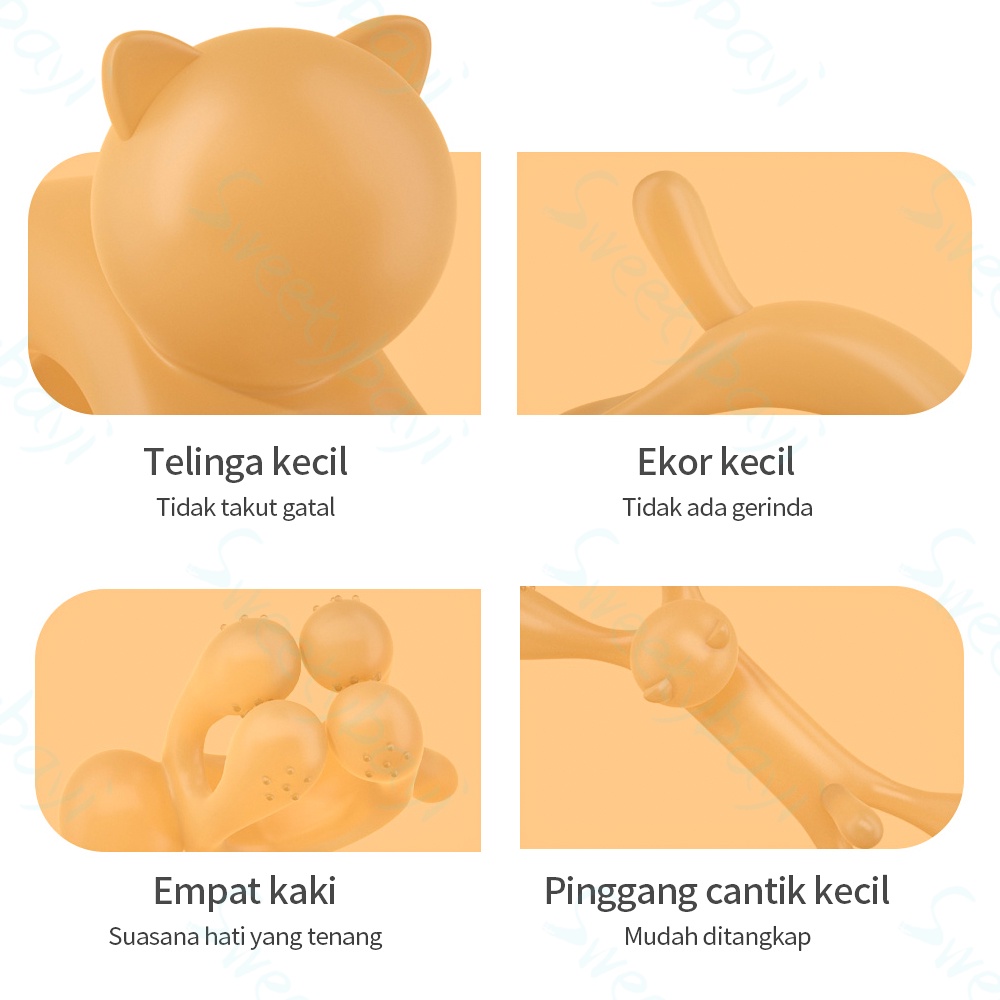 Sweetybayi Teether bayi / mainan gigitan bayi Bahan antibakteri nano perak