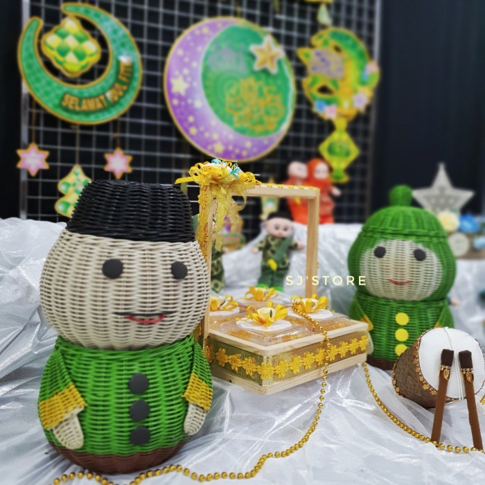 

Aksesoris hiasan box kue kering toples cantik hampers lebaran parcel