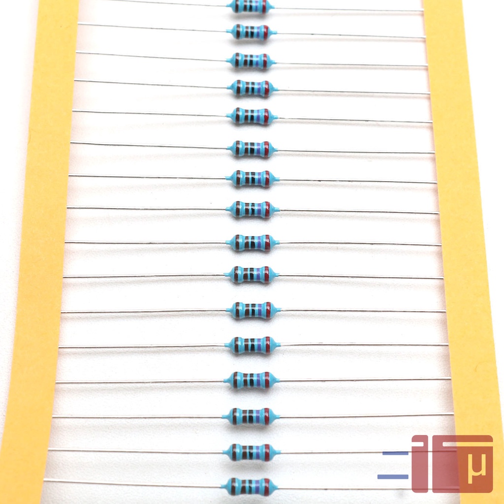 x10 Resistor 2K7 2.7K 1/4W Metal Film 1% Taiwan Kaki Tembaga