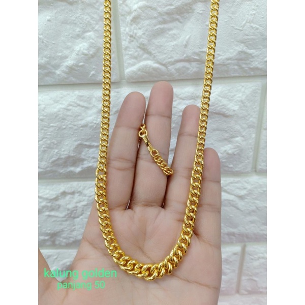 Qrjewellery - Kalung Sisik Naga GDN Lapis Emas