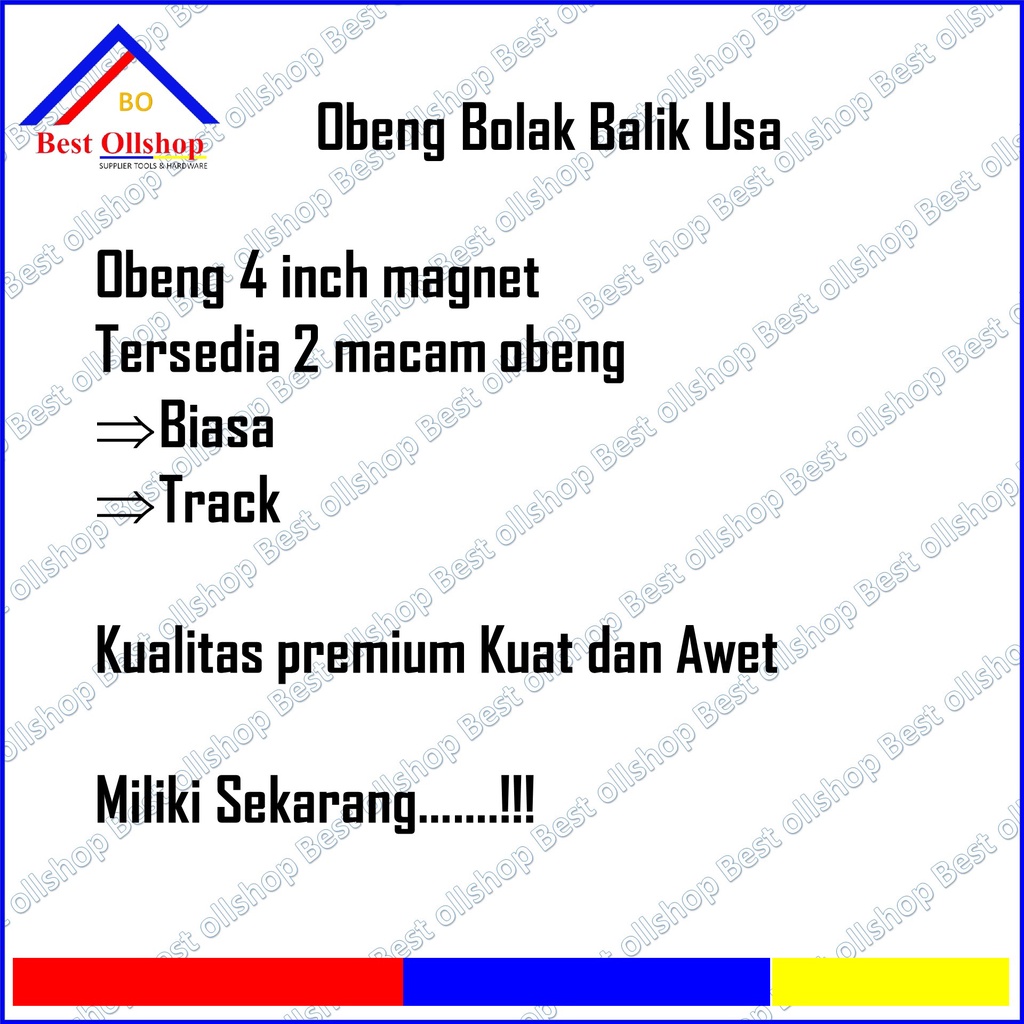 Obeng Bolak Balik USA 4 Inch / Track / Obeng Magnet / Obeng Plus Minus