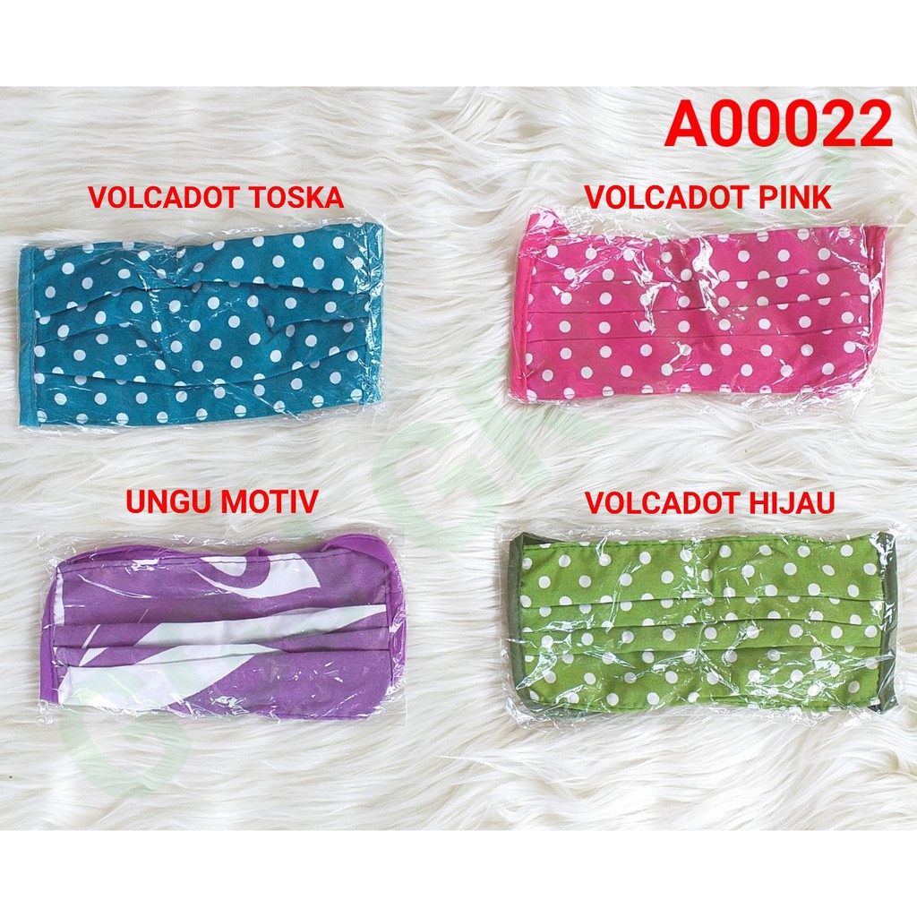 DC A ( A00022 ) MASKER HIJAB KAIN KARAKTER / TALI SAMBUNG - PUTUS / FREE PLASTIK / TIDAK BISA MEMILIH