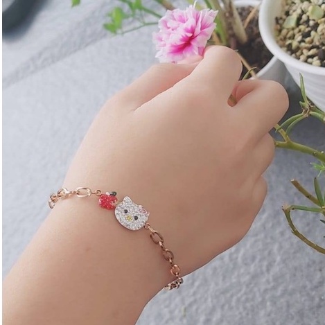 gelang anak bayi hello kitty original alycia anti karat