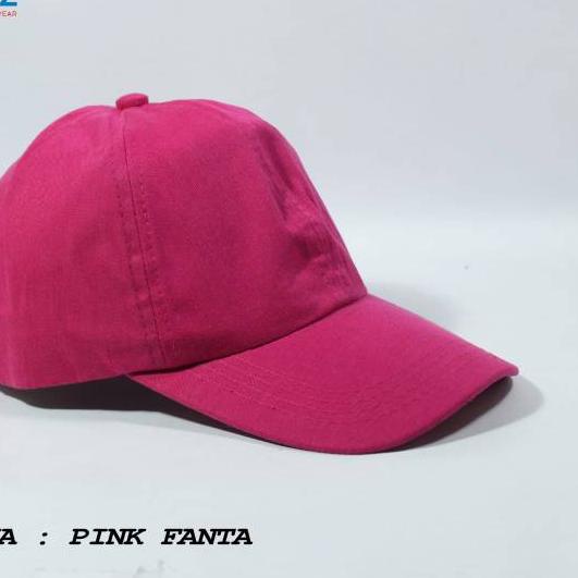『KESEMPATAN TERAKHIR』 TOPI POLOS PINK FANTA TOPI cewe baseball terlaris 5.5 Fasion sale/STAR BRANDS/