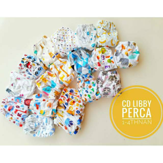 ® 3pc Celana Dalam Libby Velvet Anak 1 sd. 5 tahun