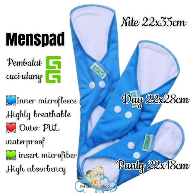 Paket Hemat  pembalut kain Menstrual pad GG menspad