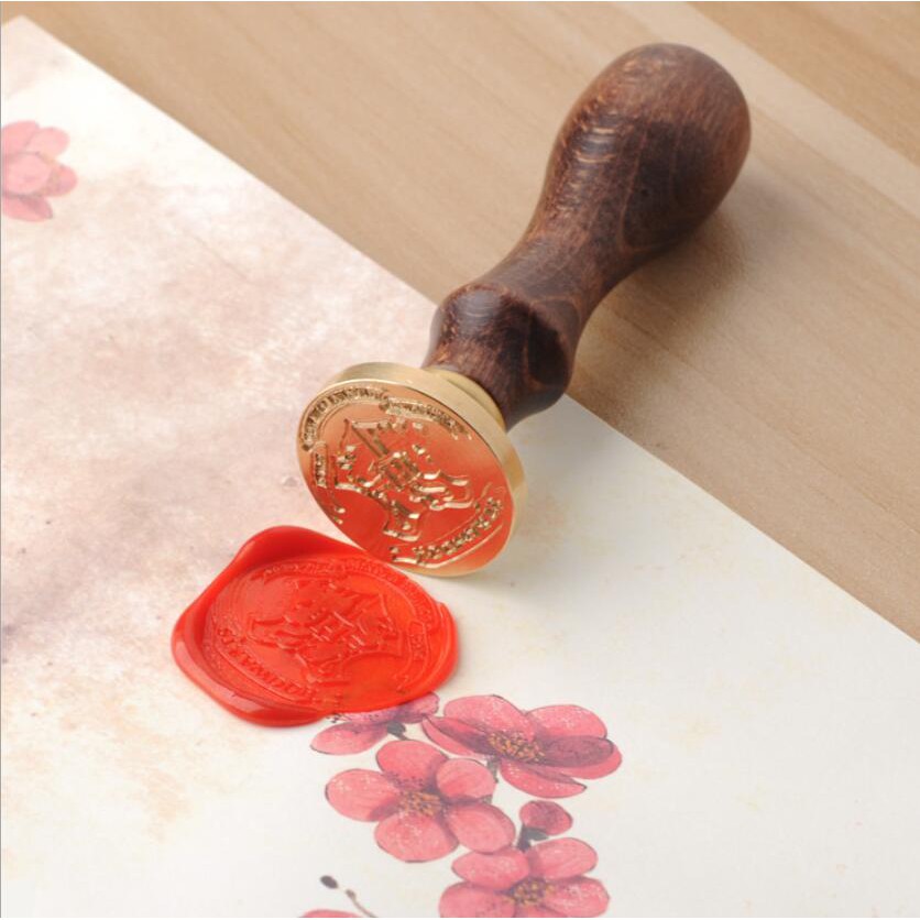 

[PO] Harri Potter Seal Stamp Toy Hogwarts Gryffindor Ravenclaw Envelope Letter Vintage Alphabet Wax