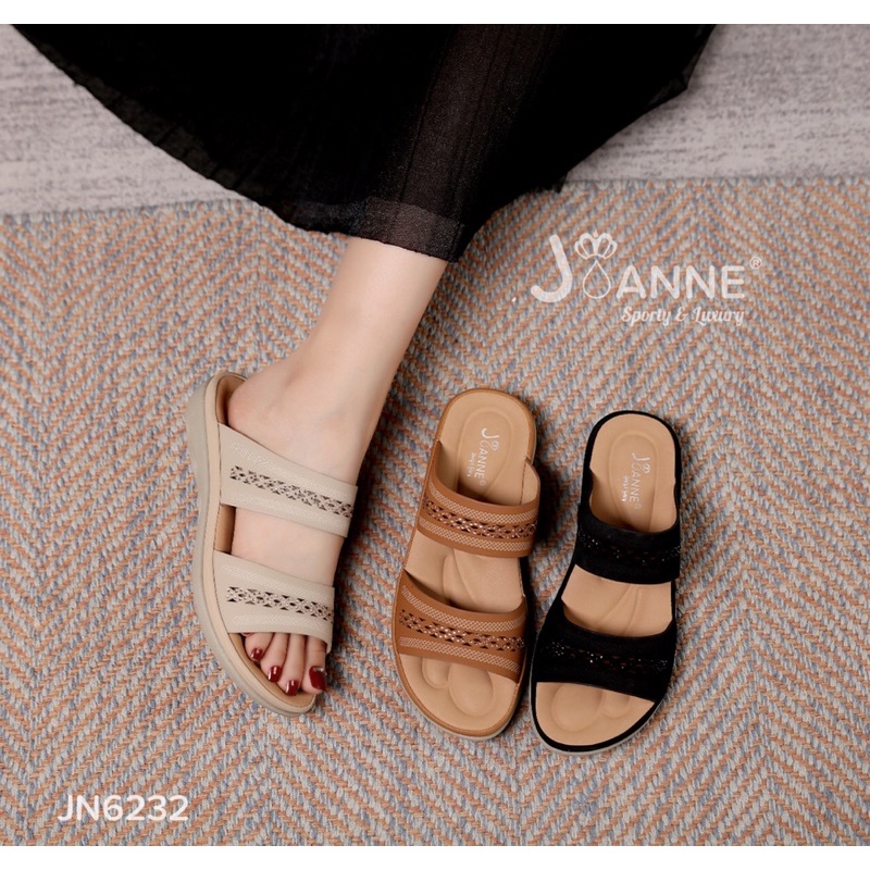 RESTOCK! [ORIGINAL] JOANNE Wedges Sandal Shoes Sepatu Wanita #JN6232