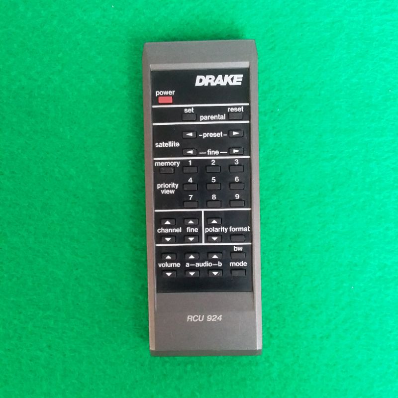 REMOTE SATELIT PARABOLA DRAKE SERI RCU924 ORIGINAL