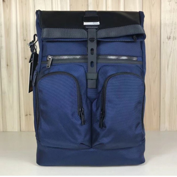 TUMI London Roll Top Backpack Tumi Luke - Navy