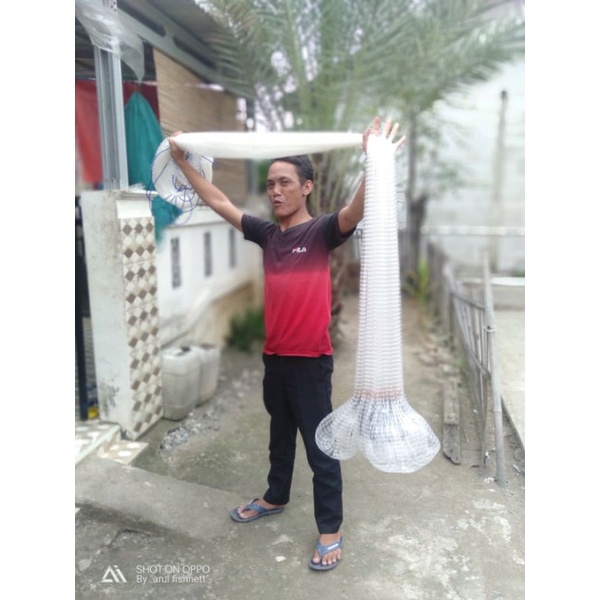 Jala lempar ikan udang 4,5meter Bert 5kg