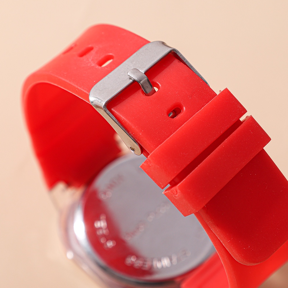 Jam Tangan Digital Rubber Pria Wanita Murah Karet Square Sport Led Hush Puppies Jam Watches