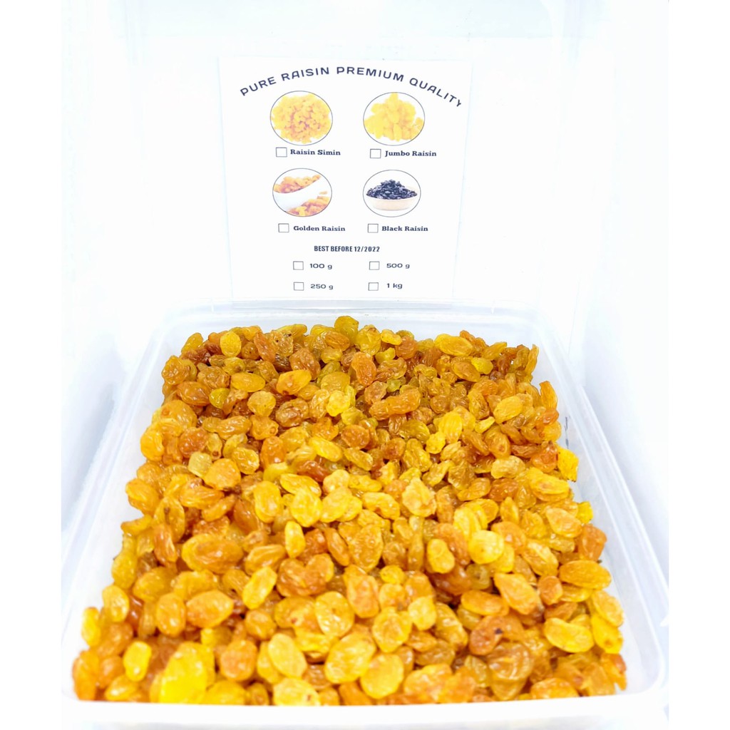 

Kismis Mutiara Manis 500gram - Golden Raisin Simin