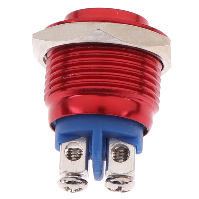 1 Pc Tombol Saklar Tekan Momentary 16mm Tahan Air