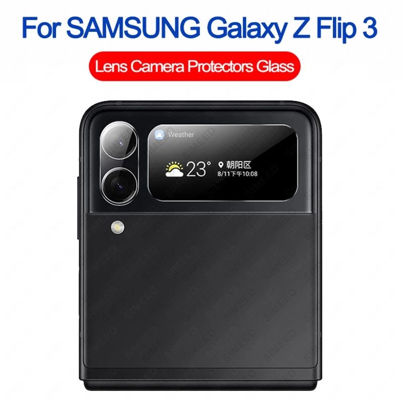 Anti Gores Camera Full Clear 2pcs Samsung Z Flip3 Screen Guard Protector Temper Glass Full Cover Bening Z Flip 3