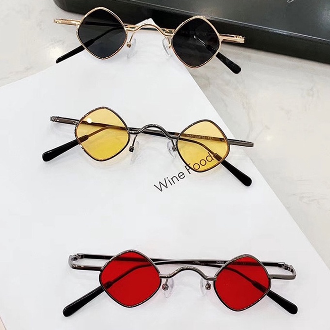 Fashion Small Frame Kids Sunglasses Candy Color Cute Funny Metal Sunglasses