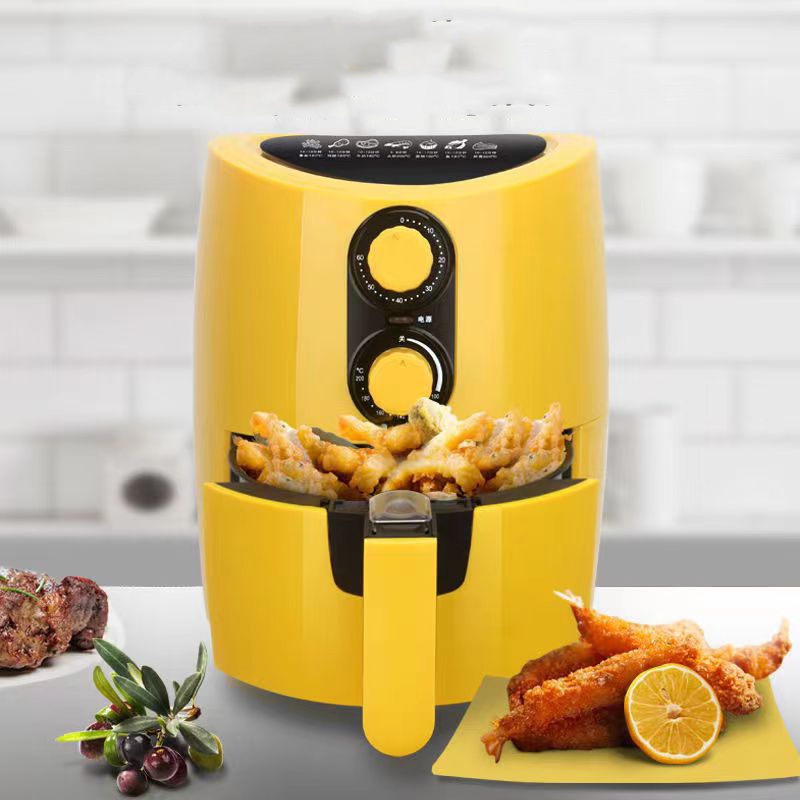 Air Fryer 5 Liter Rakii Import | Air Fryer Menggoreng Tanpa Minyak Warna Kuning High Quality