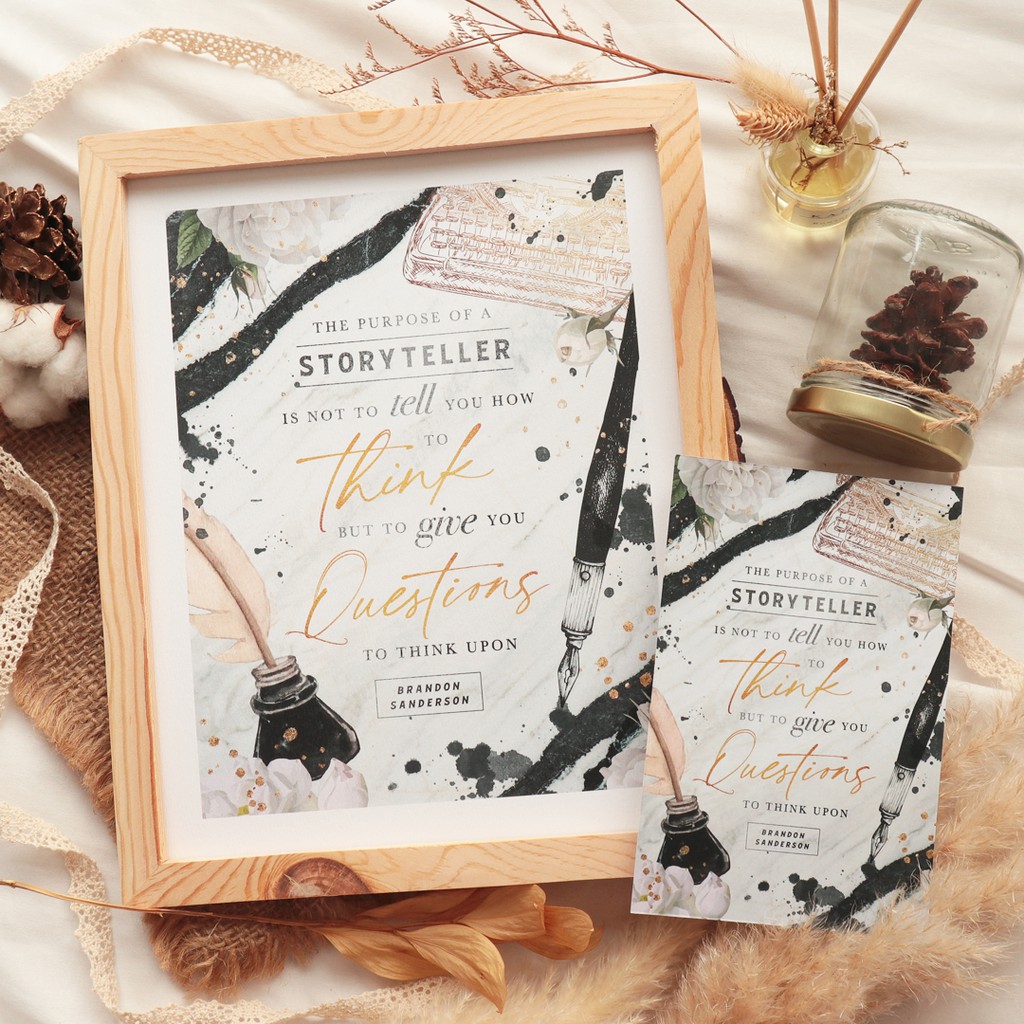 

Storyteller - print / bookmark / postcard