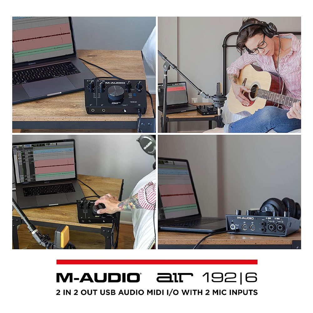 M-Audio AIR 192|6 2-In / 2-Out 24 / 192 USB Audio / MIDI Interface