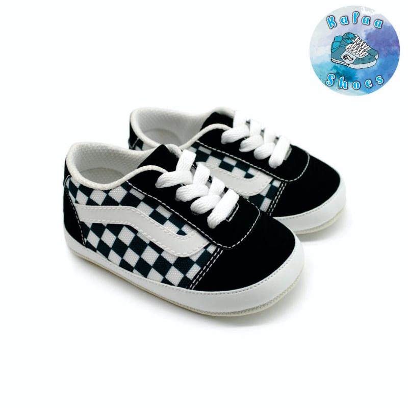 Sepatu Bayi Baby Shoes Prewalker Laki Laki Perempuan Umur 0 Sampai 12 Bulan Model Vans