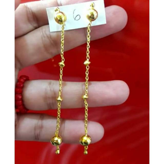 Anting Emas 24K Kadar 99,99 %,