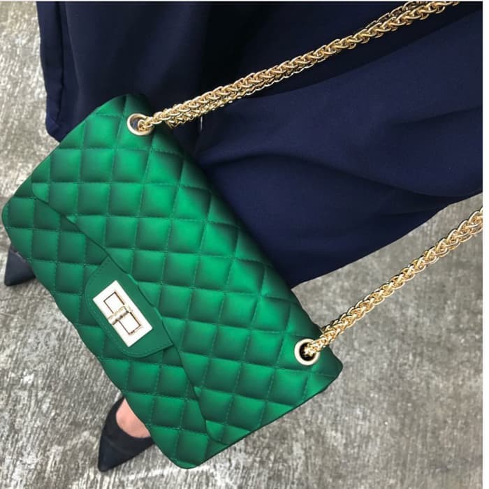 Tas wanita cewek branded mini pesta cantik import murah Channel Jelly