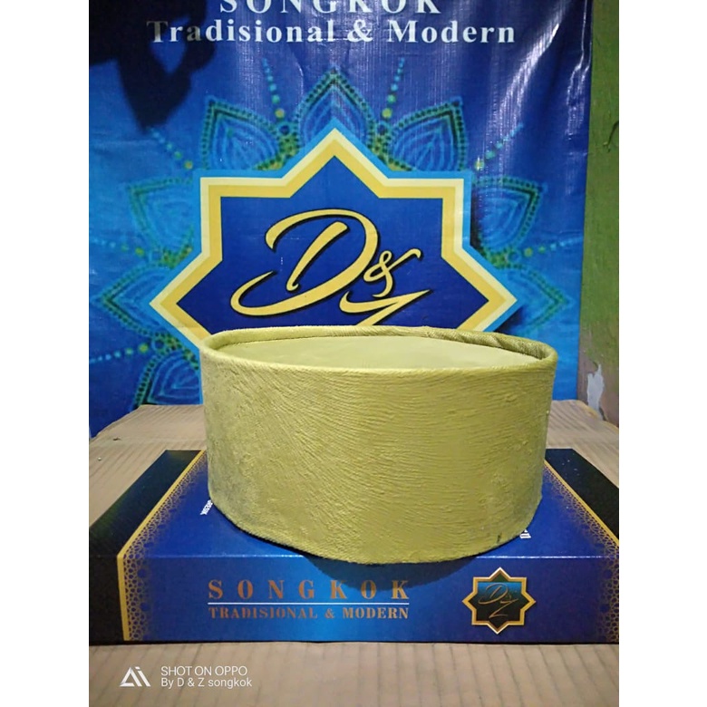 Kopiah Kain Songkok Peci Warna Lime Green Polos Non ac