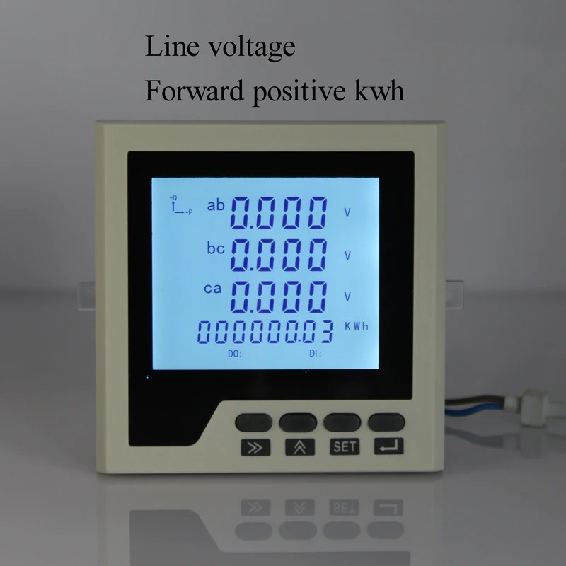 Multifunction Current Meter 3 Phase Electric Current Voltage Frequency Power Energy Meter RS485