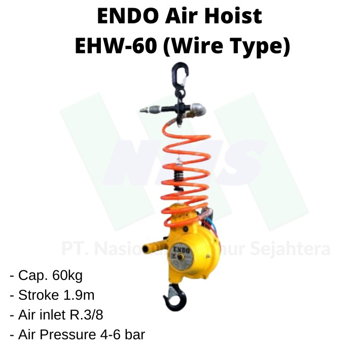Jual ENDO Air Hoist EHW60 (Wire Type) Indonesia