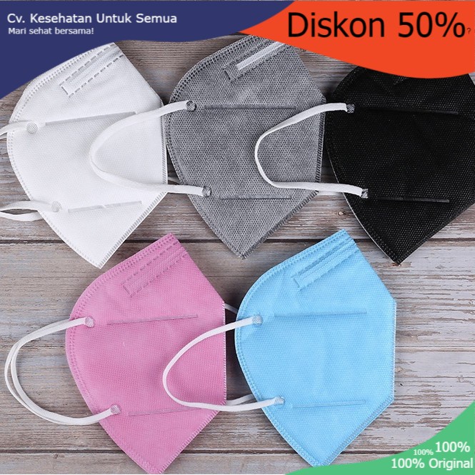 Masker KN95 Warna Pastel Kalem Dewasa 4ply 4 Lapis Premium Shopee