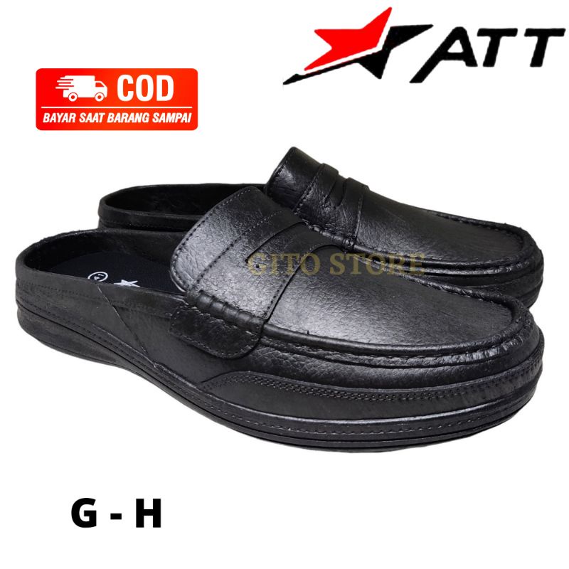 SEPATU KARET PRIA ATT  - HITAM - COKLAT -  MURAH BERKUALITAS