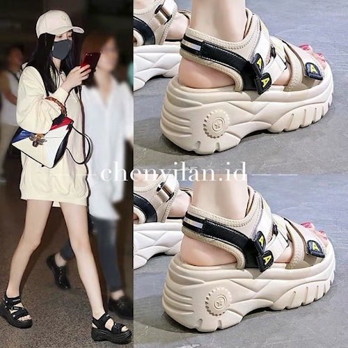SANDAL GUNUNG CEWE CEWEK WANITA TERBARU 2022 ALA KOREA MODEL KEKINIAN TREN VIRAL SANDAL OUTDOOR CEWE