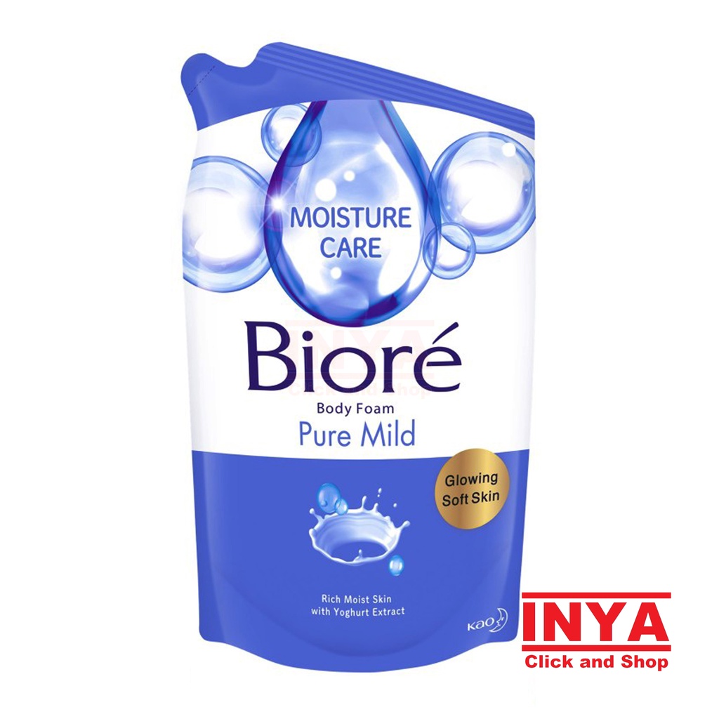 BIORE PURE MILD MOISTURE CARE BODY FOAM 450ml REFILL - Sabun Cair