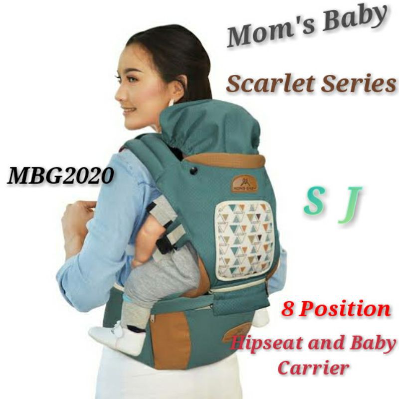 LN MBG2020 ,8 POSITION HIPSEAT+BABY CARRIER MOM'S BABY SCARLET SERIES