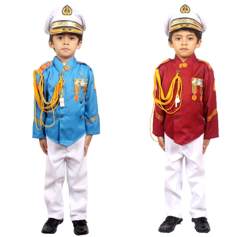 BAJU PROFESI  ANAK TK KOSTUM DRUMBAND MEREK KIJANG